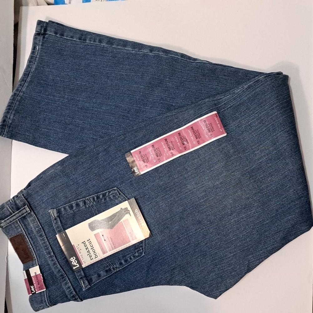 NWT LEE Women’s Relaxed Bootcut Stretch Jeans Sz 10
